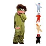 Big Mouth Monster Adult Onesie Hooded Flannel Jumpsuit