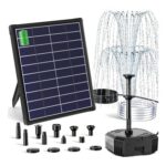 Biling 6.5W Solar Water Fountain with Filter & Battery