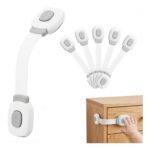 BillyBath Premium Baby Cabinet Lock, Pack of 6, Grey, No-Drill