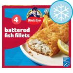 Birds Eye 4 Battered Fish Fillets 400G – Clubcard price