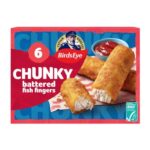 Birds Eye 6 Chunky Battered Fish Fingers 360g