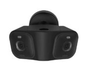 Blink Arc (newest gen), Plug-in with Panoramic 180, single power source, 2 cameras – Black/White – with Prime