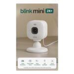 Blink Mini 2K Indoor Plug-in Security Camera, 4x Zoom, White