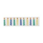 Blue Candles Satin Ribbon