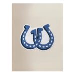 Blue Horseshoes Cotton Bath Mat (FREE C&C)