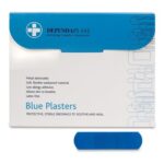 Blue Plasters 7×2 Cm 100-Pack High-Visibility Metal-Detectable – £3.18 S&S