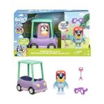 Bluey Chat Mates Figure & Vehicle – Grannies Car with Janet