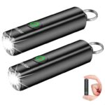Blukar Mini Torch Rechargeable – 2 Pack, 3 Lighting Modes, IPX6 Waterproof – Sold by Flying-Store / FBA with Prime