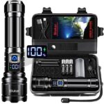 Blukar Torch Rechargeable, Ultra High Lumens Super Bright Flashlight, Adjustable Focus, 5 Modes, 5000 mAh. Sold by Flying-Store/ FBA