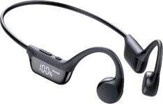 Bone Conduction Headphones, Bluetooth 6.0 Open Ear Sport Earphones, Black