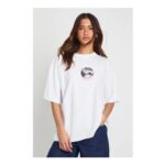 Boohoo Disco Ball and Kisses Oversized T-Shirt