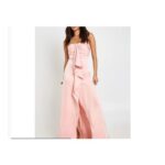 Boohoo Ruched Bust Drape Front Satin Maxi Dress