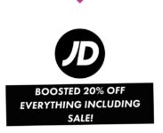 Boosted 20% Off at JD Sports (Including Sale Items) w/Unique Code via TOTUM