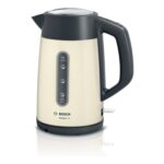 Bosch DesignLine plus Stainless Steel Cordless Kettle TWK4P437GB Cream