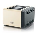 Bosch TAT4P447GB DesignLine 4 Slice Toaster – Cream
