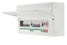 British General Fortress 19-Module 13-Way Part-Populated High Integrity Dual RCD Consumer Unit – Free C&C