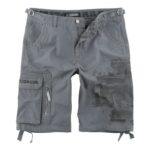 Broken Logo Shorts Grey by Rammstein