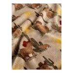 Brown Capybara Cactus Throw 150x120cm (Add-on/FREE C&C)