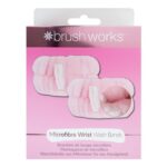 Brushworks Microfibre Wrist Wash Bands – Pink, Reusable