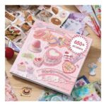 Bubaxuce 650 Pieces Japanese Sticker Book Aesthetic Y2K Retro