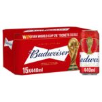 Budweiser Lager Beer Cans, 15 x 440ml 3 for £30 £24.15 With Max S&S