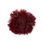 Burgundy Faux Fur Pom Pom 11cm