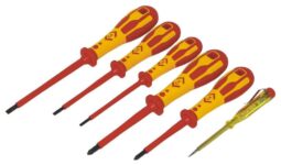 C.K 49182 Dextro VDE 6 Piece Screwdriver Set Slotted/Phillips