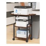CHOEZON 60cm 3-Tier Mobile Printer Cart with Storage