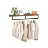 CHOEZON Metal Wall Mounted Clothes Rack, 110 Cm Top Shelf
