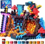 COOLJOYA Magnetic Blocks, Magnetic Building Blocks for Kids Boys Girls