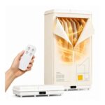 COSICOSY 1500W Electric Clothes Dryer with 5-Hour Timer, Beige