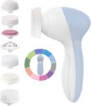 COSLUS FBS01 Facial Cleansing Brush Face Scrubber, 7 in 1 Rotating Design