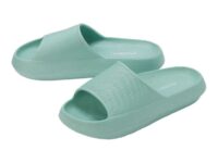 CRIVIT Ladies Green / Black Sliders With Wide Strap