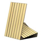 CUCOS Slatted Wall Panels 30×60 Cm PVC Peel-and-Stick