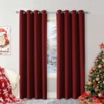 CUCRAF Blackout Curtains for Bedroom, Red 96 Inch Drop 2 Panels, Thermal for Living Room, Eyelet Black Out W55 x L96 Sold by QIUI HOME /FBA