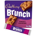 Cadbury Brunch Cereal Bars – Sweet Raisins 4 x 28g/ Chocolate Chip Wholegrain 4 x 28g/ Peanut Wholegrain 4 x 28g – Clubcard Price