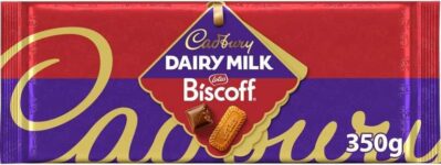 Cadbury Dairy Milk Lotus Biscoff Chocolate Bar, 350g (£2.61 / £2.33 S&S)