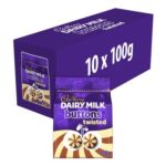 Cadbury Dairy Milk & White Chocolate Buttons 100 G – £13.28 S&S