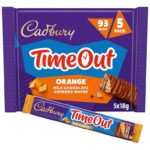 Cadbury Time out Orange Milk Chocolate Covered Wafer 5x 18g – clubcard price