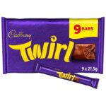 Cadbury Twirl Milk Chocolate 9 Pack Multipack 193.5g