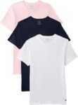 Calvin Klein Pack of 3 Mens Cotton Undershirts – Pink (Horizon Pink W Shoreline Emb/Shorel) – Size M