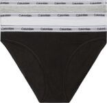 Calvin Klein Womens 3 Pack Cotton Bikini Briefs with Stretch