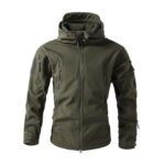 Camo Combat Windbreaker Jacket for Men Softshell Motorbike