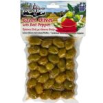 Candia Crop Green Olives with Red Pepper 2x200g