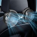 Car Fan for Backseat, Auto Car Cooling Fan with Dual Head, Separate Control Car Fan with 3 Speeds – Sold by bai wei ju shangmao / FBA