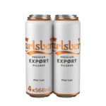 Carlsberg Export Lager Beer 568ml Can 4 Pack (£4.99 S&S)