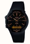 Casio Hybrid Display Black Dial / Black Resin Strap AW-90H-9EVEF With Code