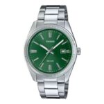 Casio MTP Series Analogue Quartz (38.5mm) Forest Green Sunray Dial / Stainless Steel Bracelet (MTP-1302PD-3AVEF) – W/Code