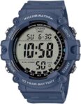Casio Mens Digital Watch, 100M WR, 5 Alarms, LED Backlight, Model: AE-1500WH-2AVEF, With Code