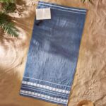 Catherine Lansfield Anchors 90x180cm Cotton Extra Large Beach Towel Blue
